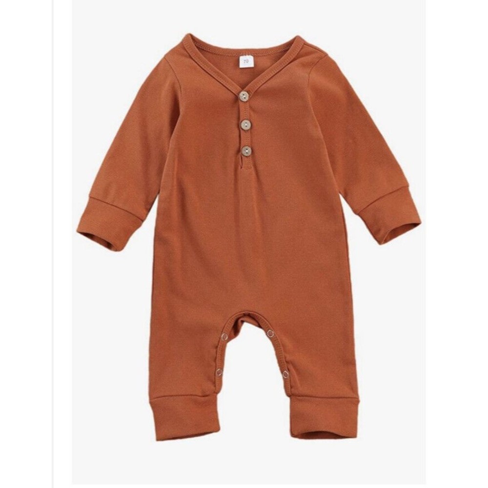 Baby Romper Jumpsuit  3-6 Months Burnt Orange Fall. NWOT
